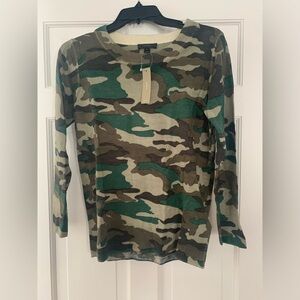 Jcrew camouflage sweater NWT size small